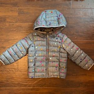 Gap Kids Light Winter Puffer Jacket, Sparkle Dots